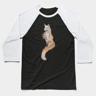 Fox - oil painting black Baseball T-Shirt